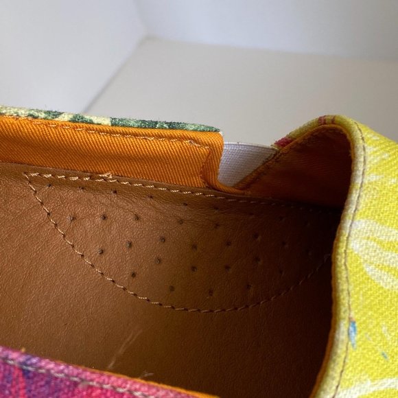 Mulo For Hentsch Man Tropical Printed Canvas Slip On Shoe Size US 7 - Picture 6 of 8